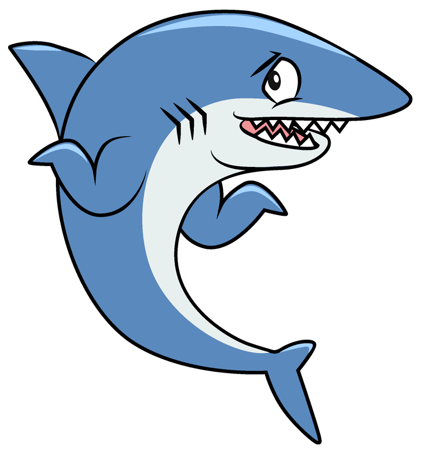 A puzzled shark suggesting being lost, symbolizing a 404 page